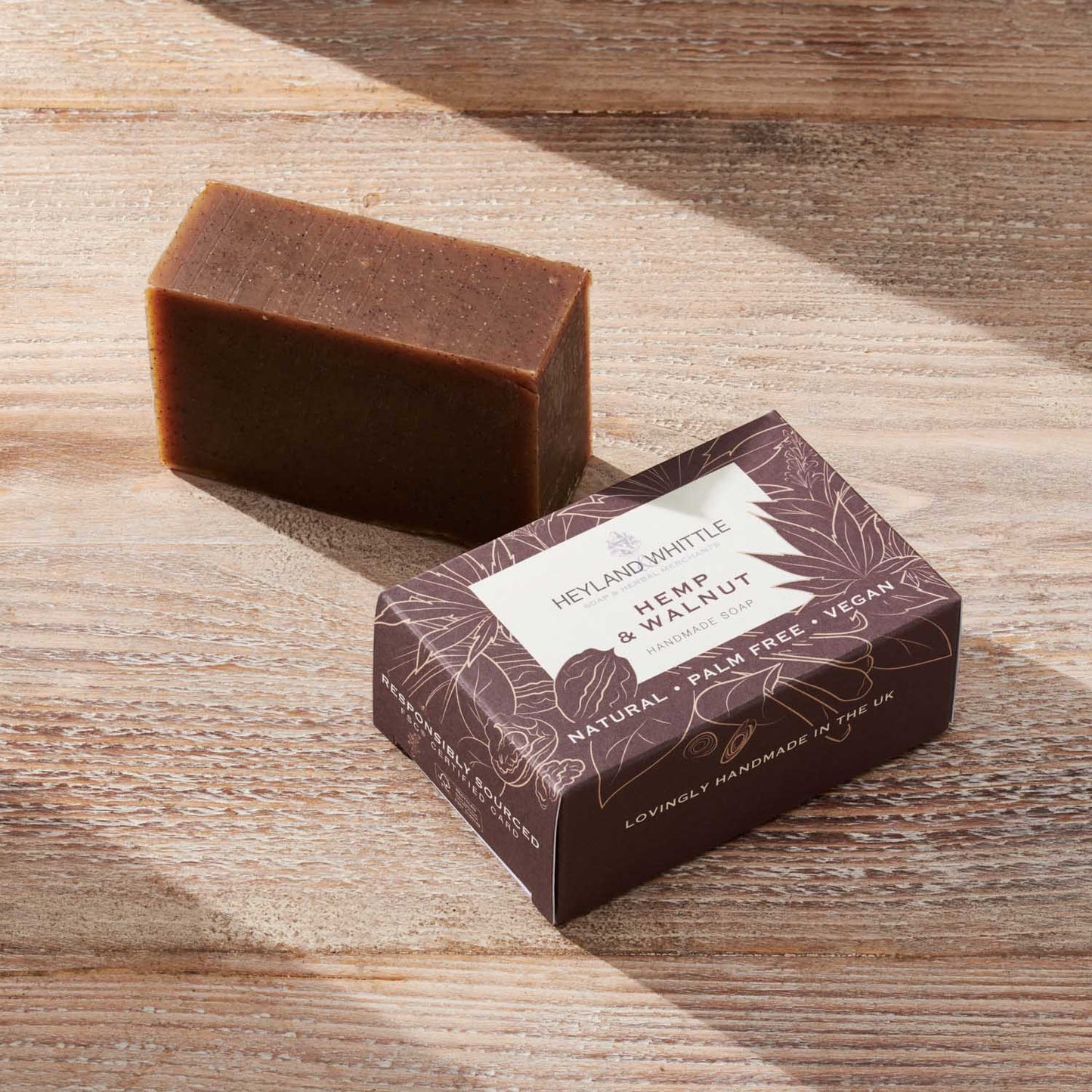 Hemp & Walnut Palm Free Soap Bar 120g (6 pack)