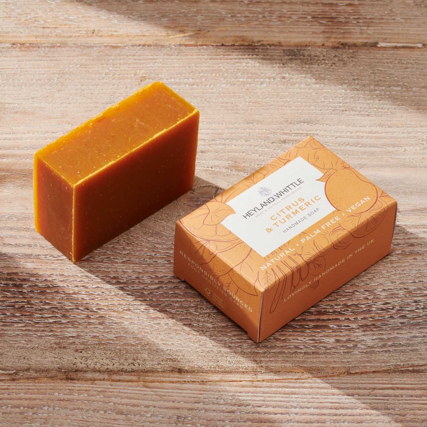 Citrus & Turmeric Palm Free Soap 120g (6 pack)