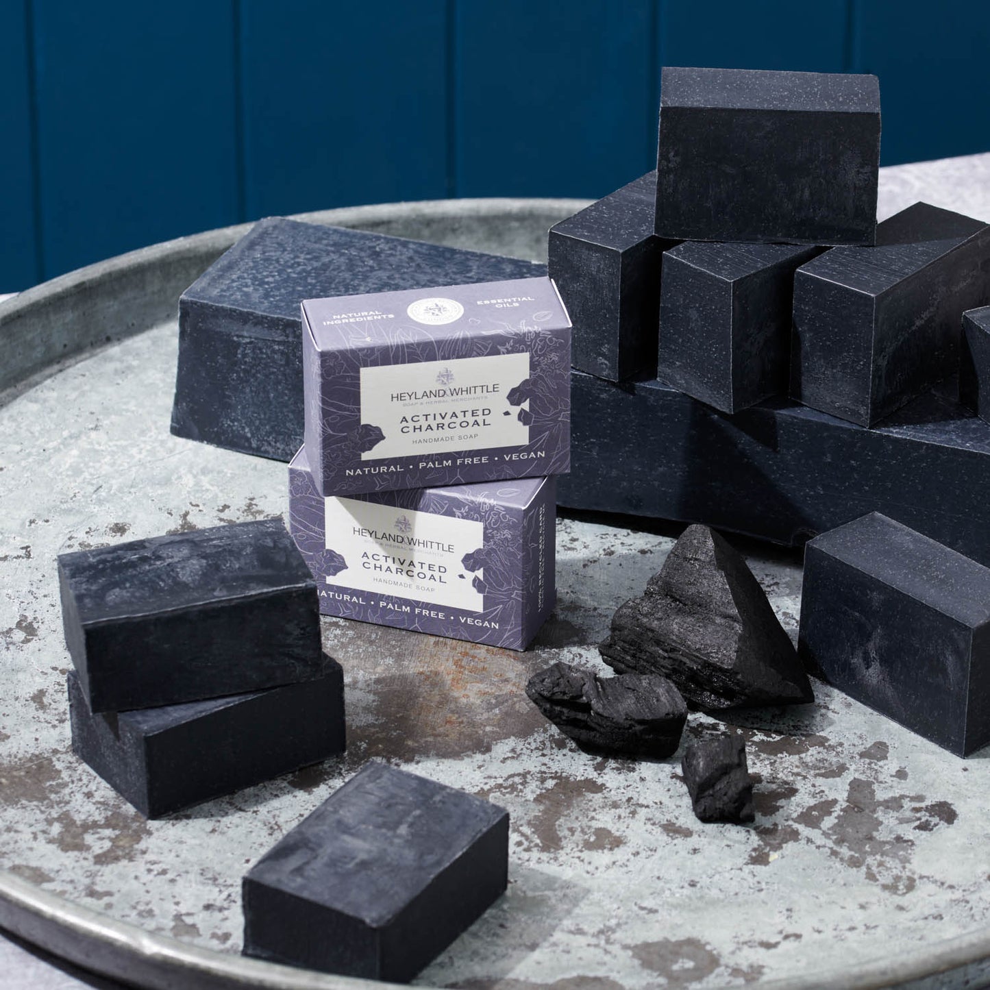 Activated Charcoal Palm Free Soap Brick 1.5kg - Cut (1 pack)