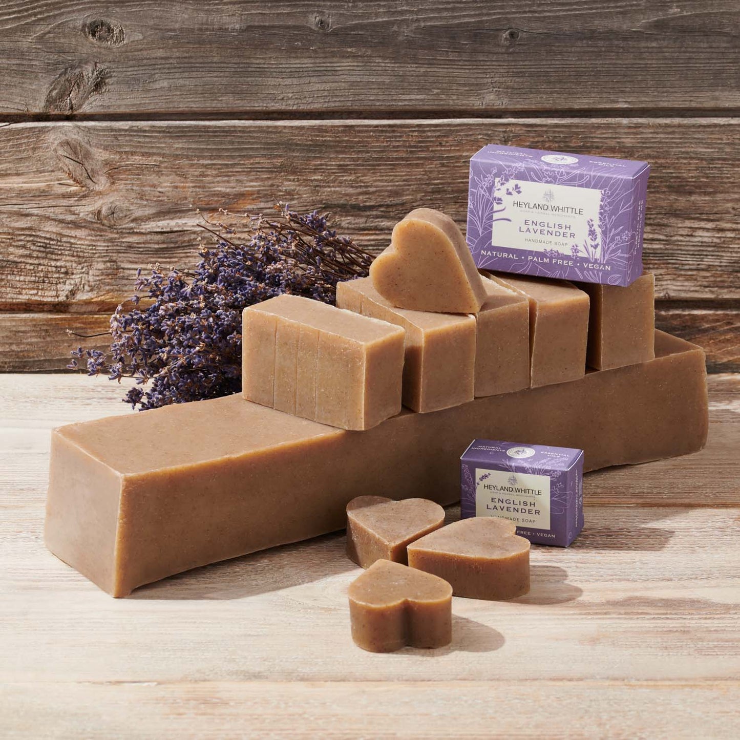 English Lavender Palm Free Soap Brick 1.5kg - Cut (1 pack)