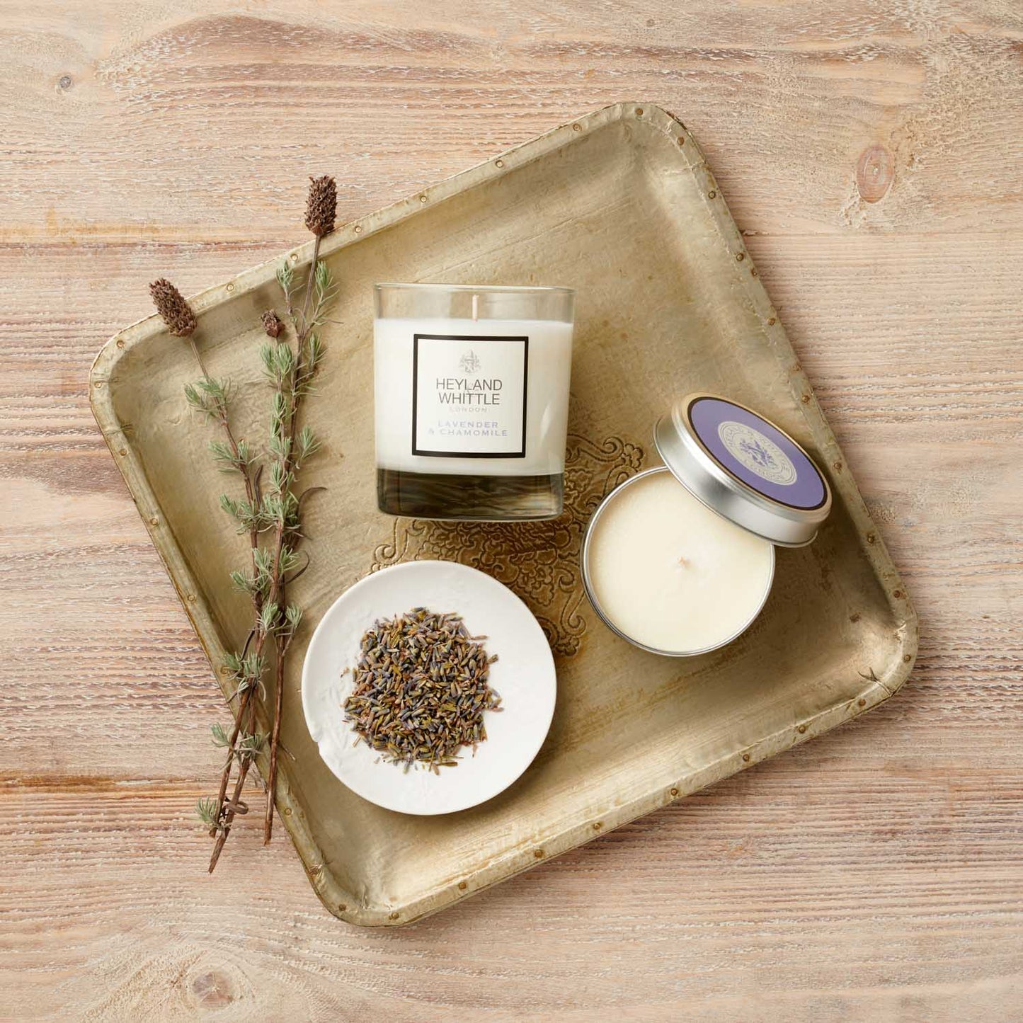 Classic Lavender & Chamomile Candle in a Tin 180g (6 pack)