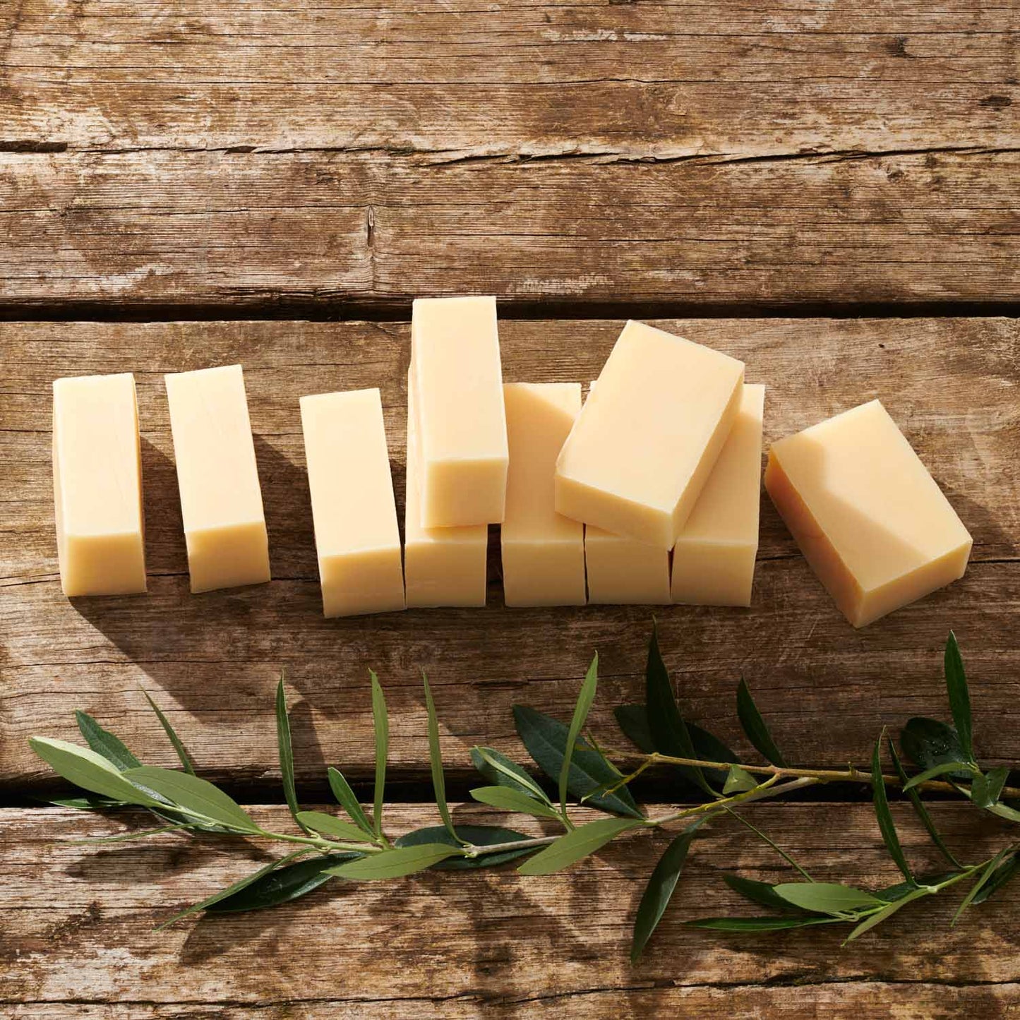 Fragrance Free Olive Palm Free Soap Brick 1.5kg - Cut (1 pack)