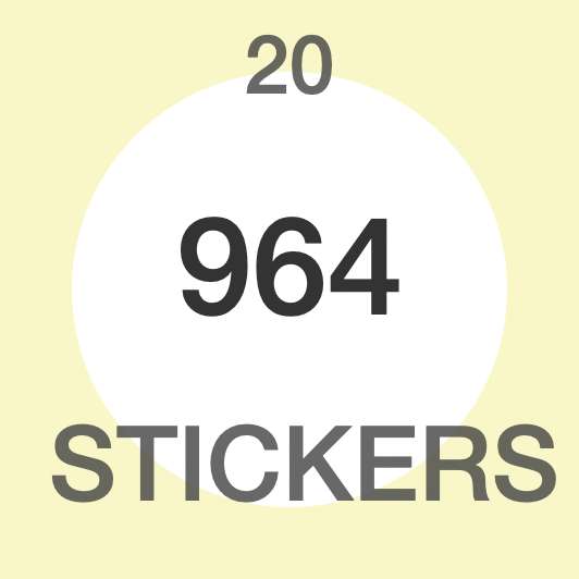 Patchouli & Goat's Milk Stickers 964