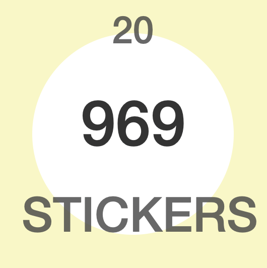 Citrus & Turmeric Stickers 969