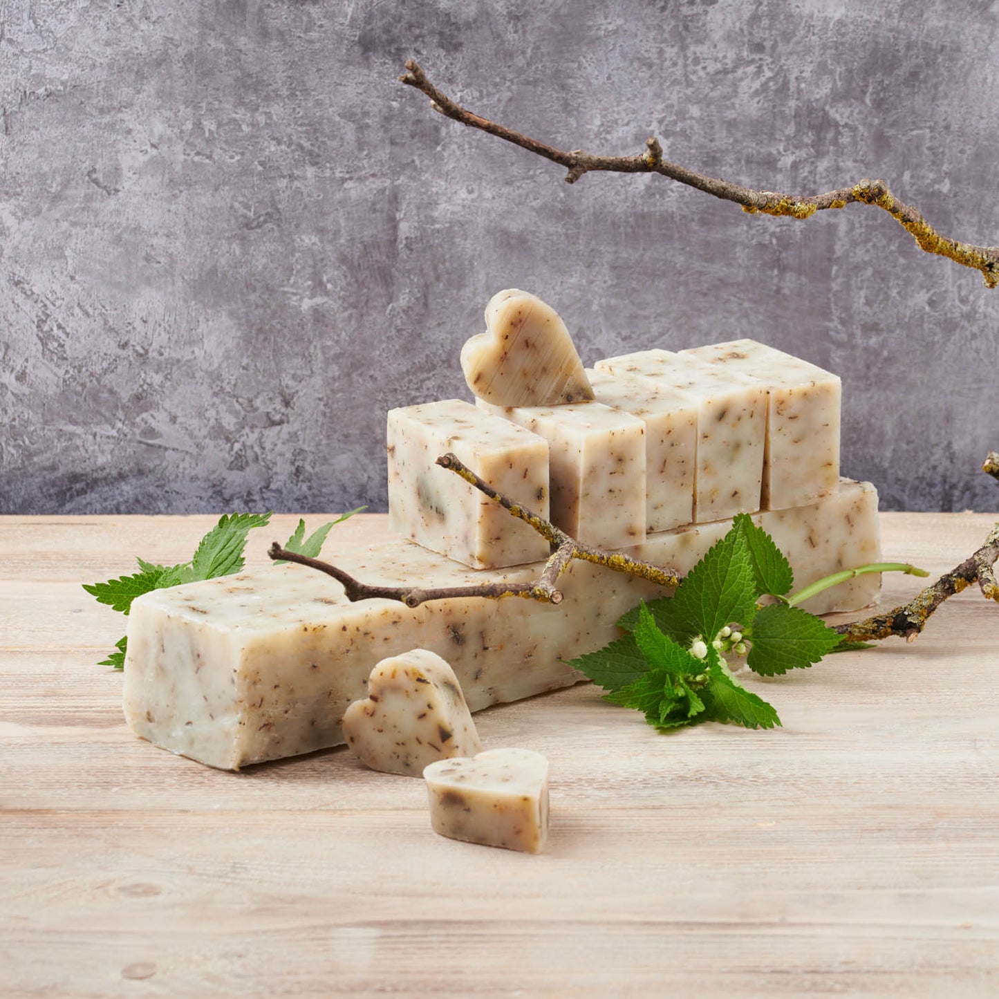 Tea Tree & Nettle Palm Free Soap Brick 1.5kg - Cut (1 pack)