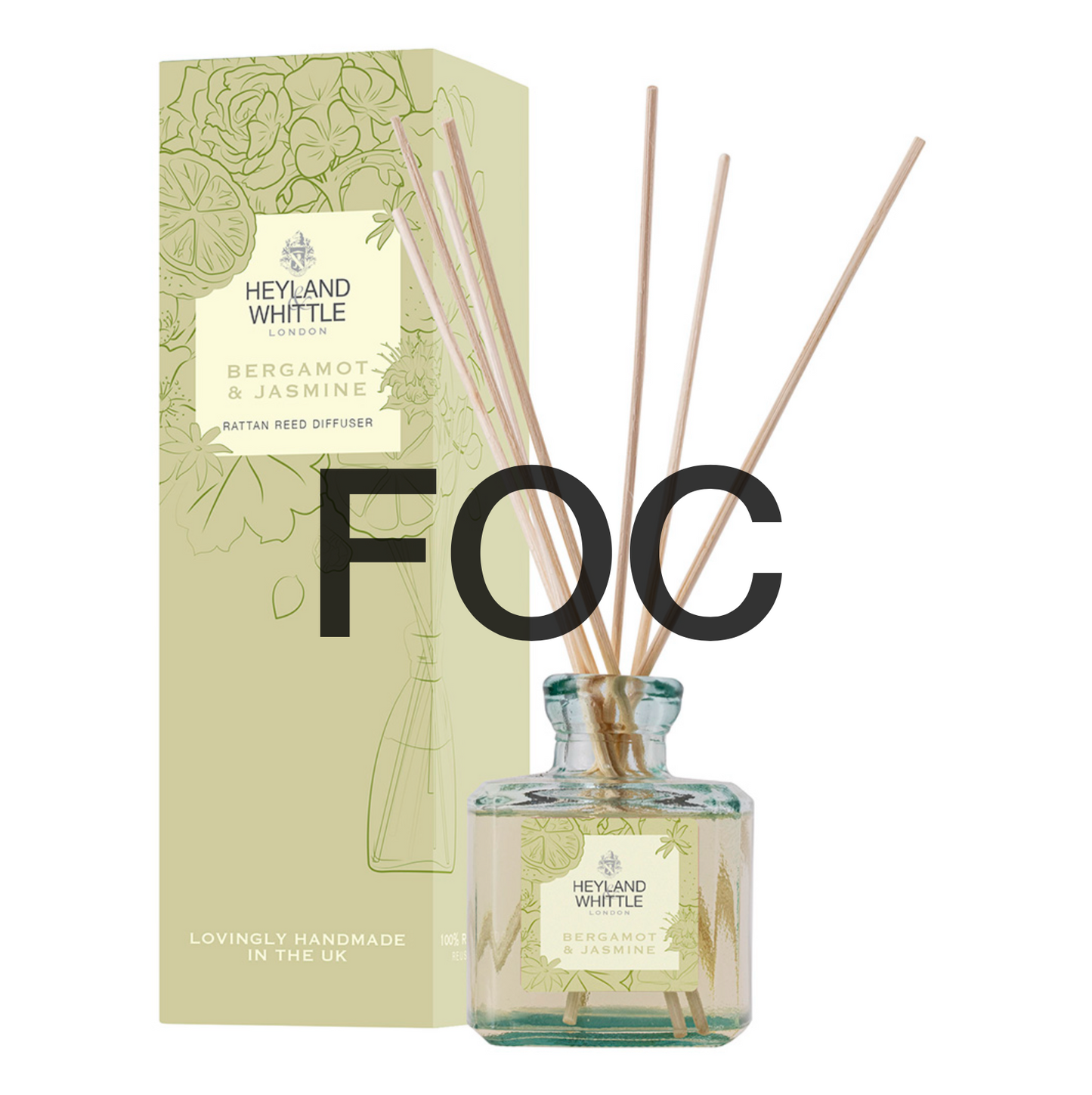 Tester - Bergamot & Jasmine Reed Diffuser 200ml