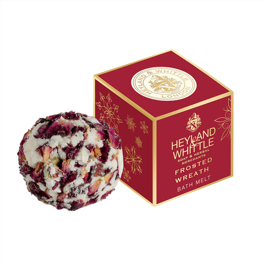 Festive Frosted Wreath Bath Melt 40g (12 Pack)