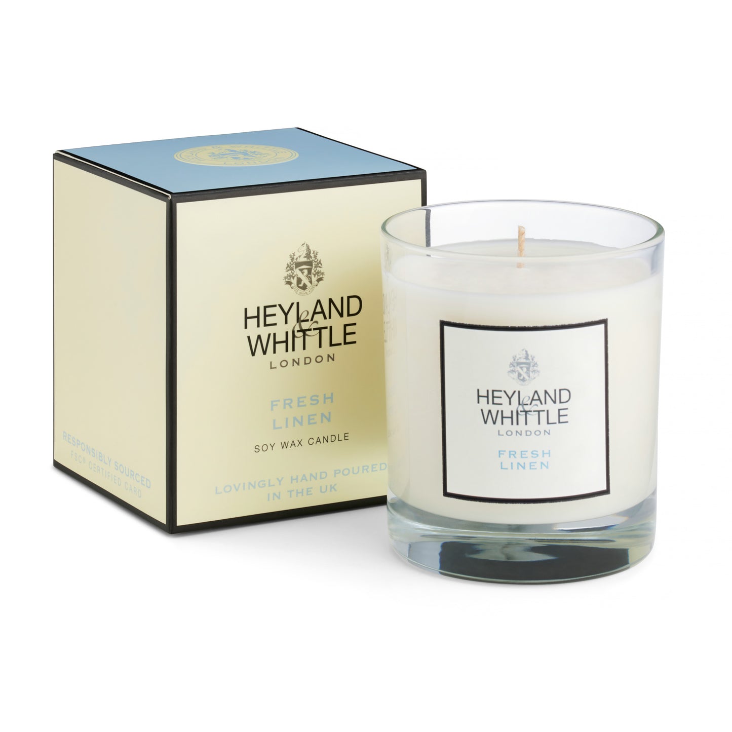 Classic Fresh Linen Candle in a Glass 230g (6 pack)