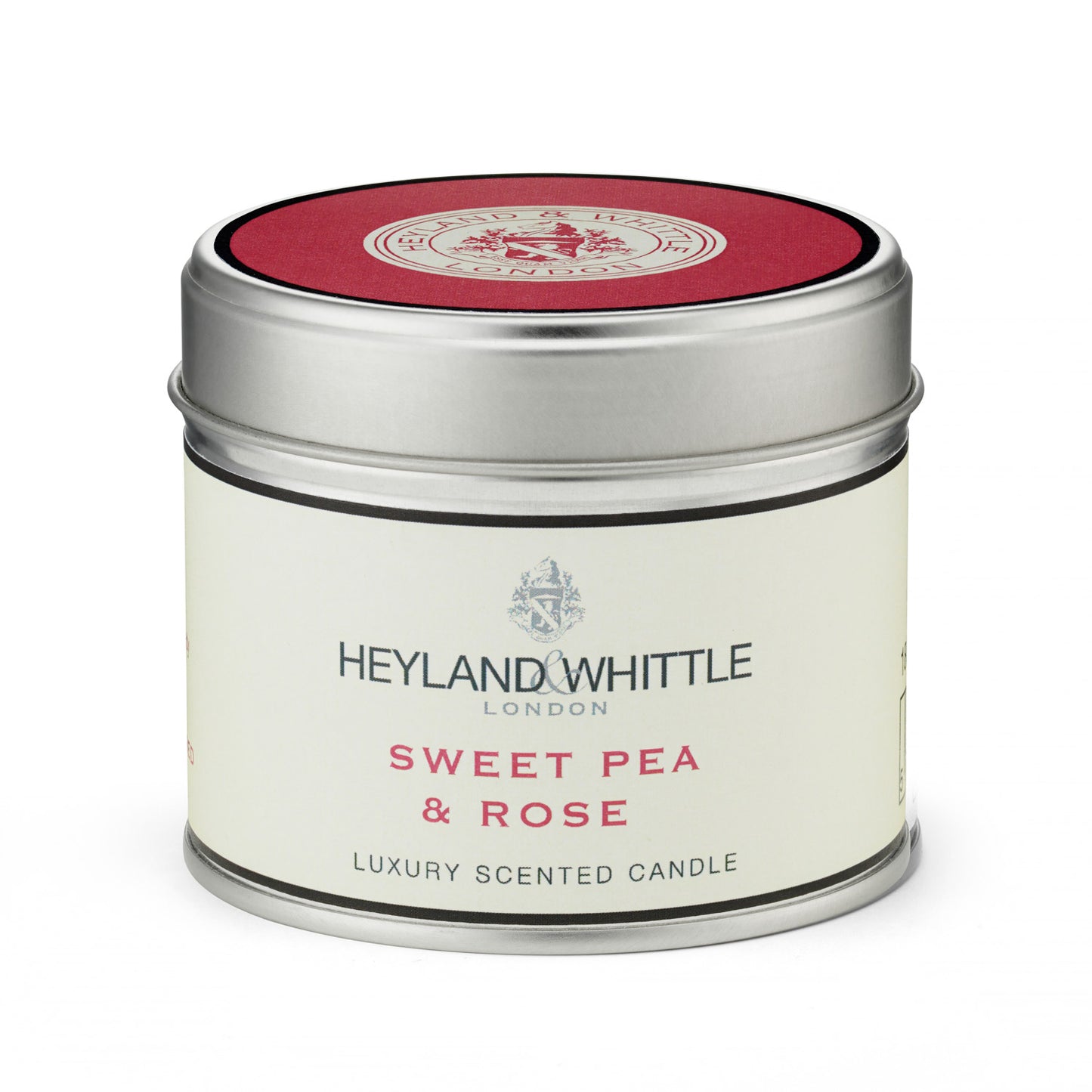 Classic Sweet Pea Rose Candle in a Tin 180g (6 pack)